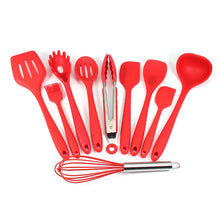 Load image into Gallery viewer, Red Silicone Cooking Utensils
